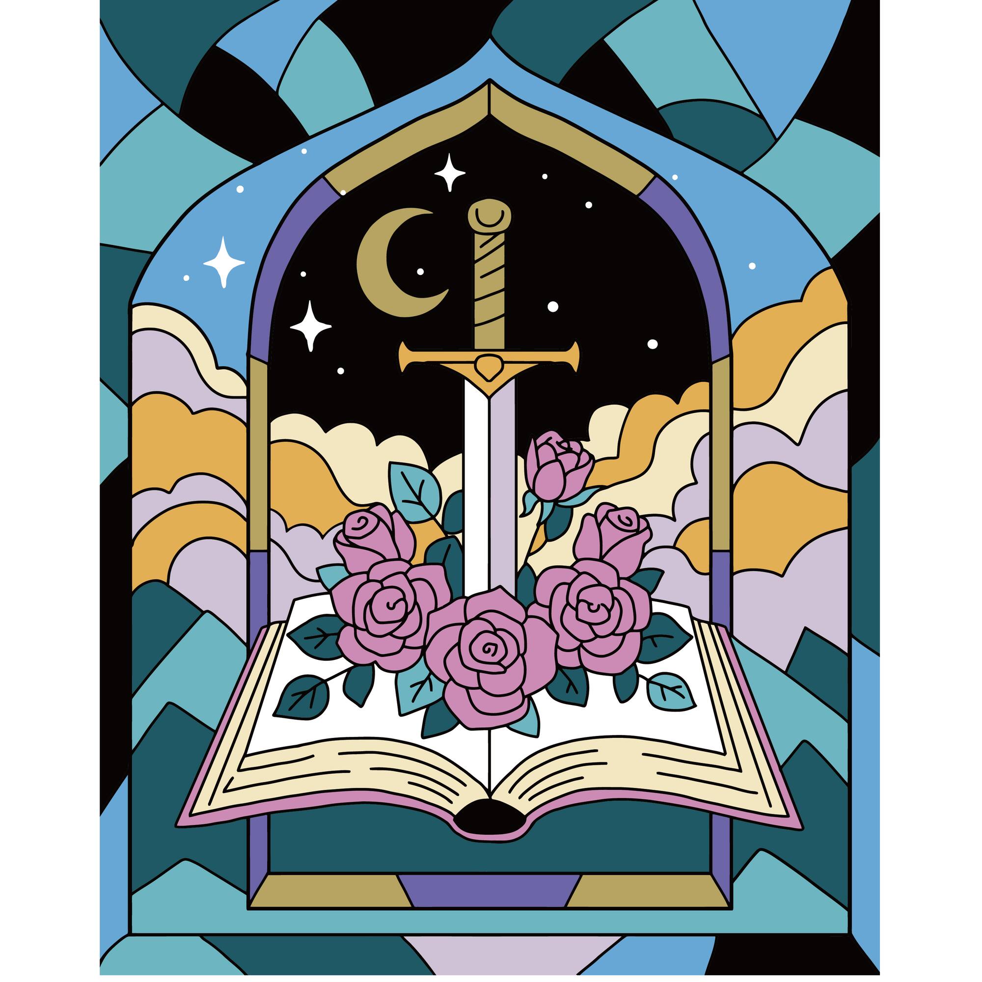 Starlight Dragon Paint Marker-by-Number Kit by Artist's Loft®